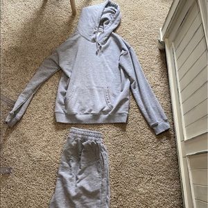 Misguided gray sweat set